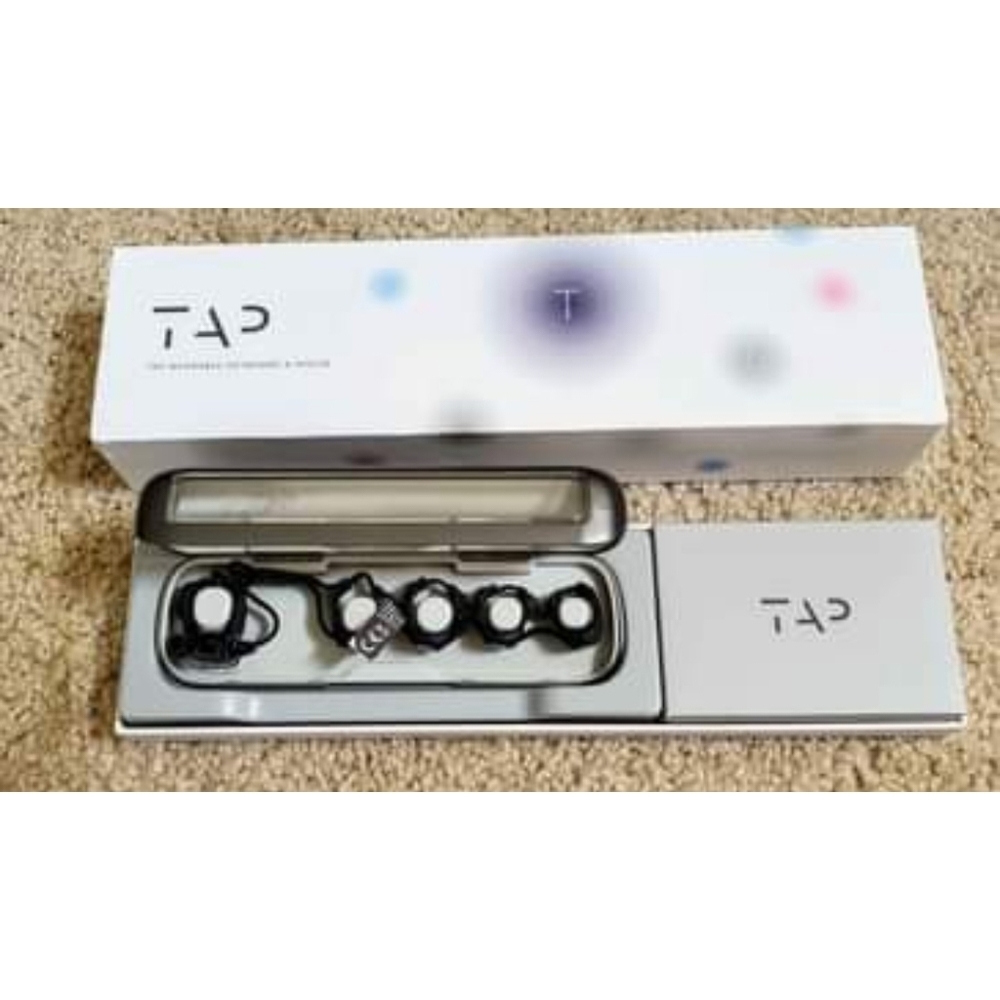 TAPWITHUS Tap Strap 1 - Plug & Play Wearable Keyboard & Mouse (Small) NEW never